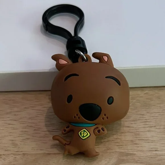Scooby Doo 3D Figural Bag Clip Keychain Running - Picture 1 of 2